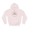 Pink hoodie with 'Lone Bear Coffee' logo on a white background