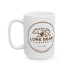 White mug with Lone Bear Coffee logo on a white background